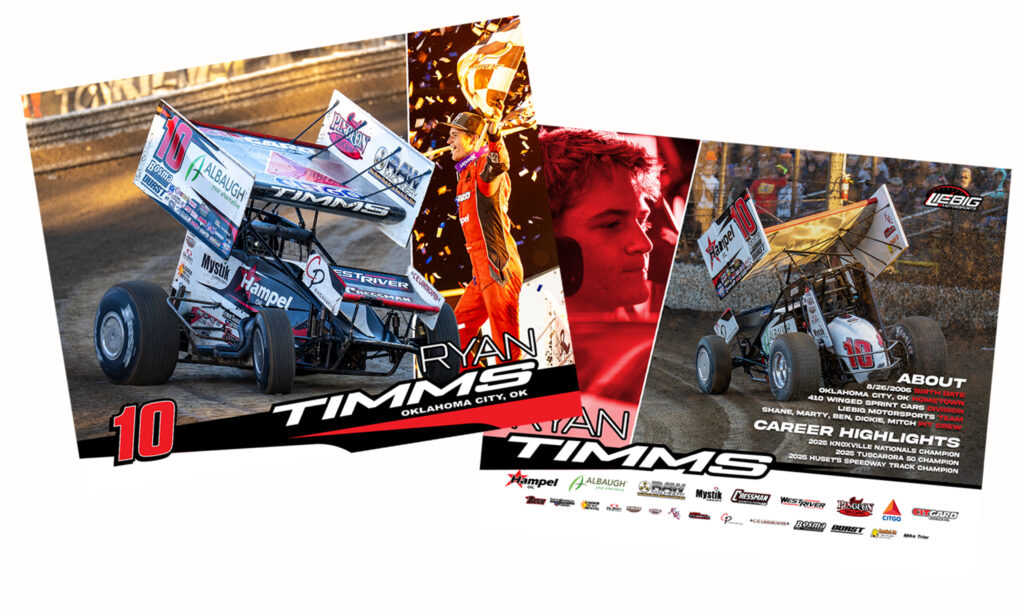 Ryan Timms Racing 2026 Autograph Card